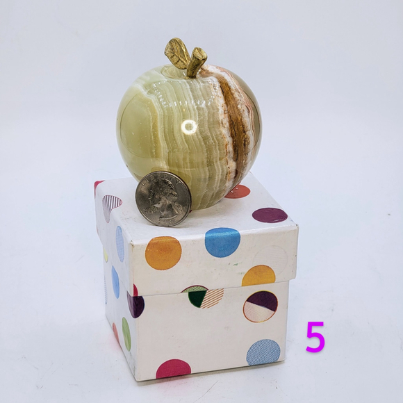 ONYX APPLE, Teacher Gifts, Crystals, Natural, Wiccan, Pagan, Gift Box Christmas - Picture 3 of 5